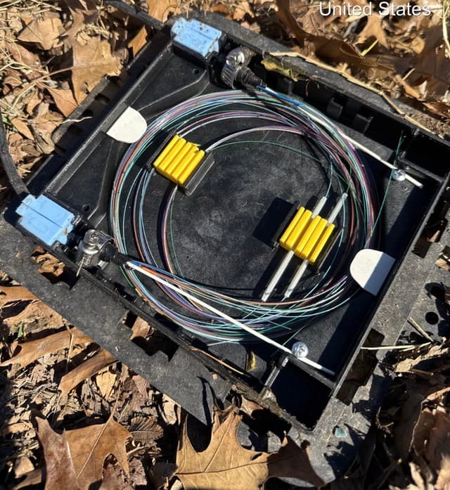 PLP splice tray after repair